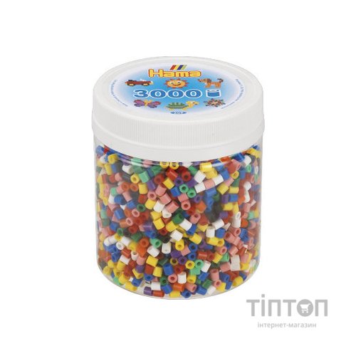 Набір для творчості Hama кольорових намистин 3000 шт, 10 кол. термомозаіка (209-00)