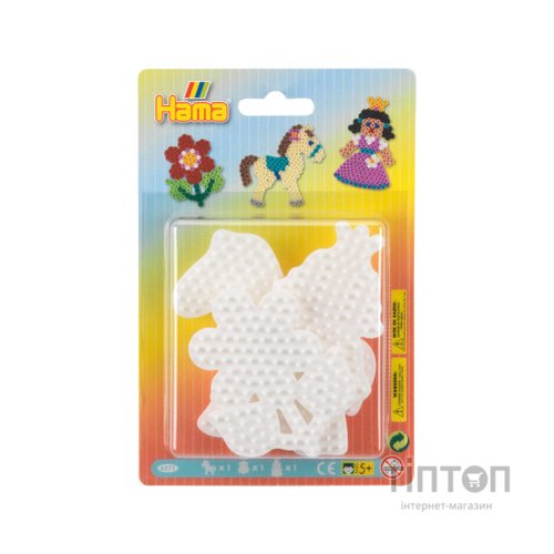 Набір для творчості Hama Набір малих полів для термомозаїки Midi 5+ Поні, квітка та п (4571)