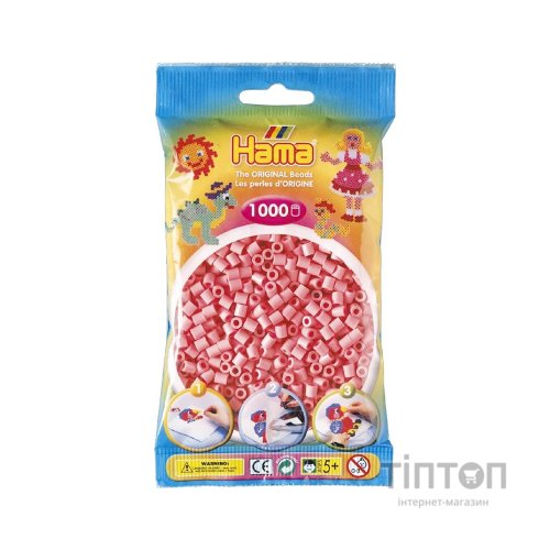 Набір для творчості Hama рожевих намистин 1000 шт термомозаіка (207-06)