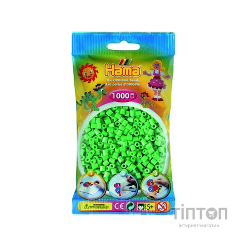 Набір для творчості Hama світло-зелених намистин 1000 шт термомозаіка (207-11)