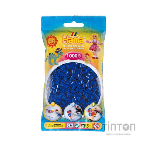 Набір для творчості Hama синіх намистин 1000 шт термомозаіка (207-08)