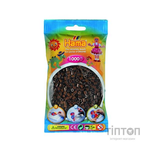 Набір для творчості Hama темно-коричневих намистин 1000 шт термомозаіка (207-12)