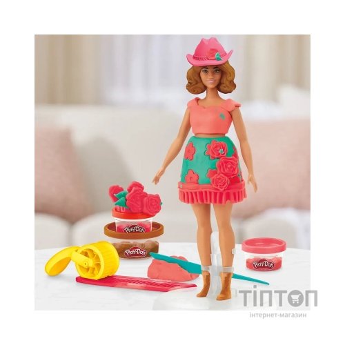Набір для творчості Hasbro Play-Doh Barbie Квітковий візерунок та бахрома (G1360)