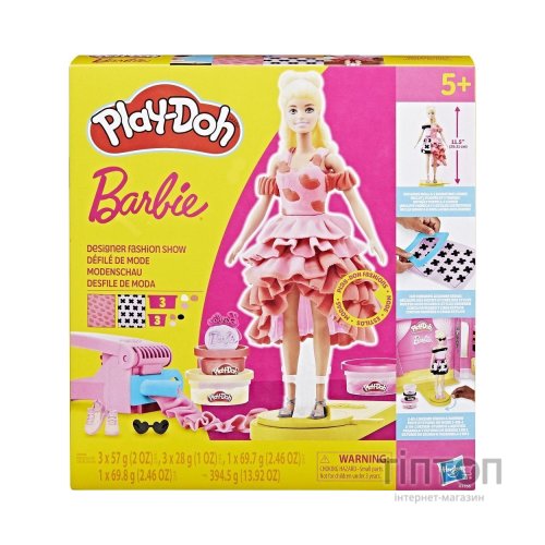 Набір для творчості Hasbro Play-Doh Barbie Показ Моди з масою для ліплення (G1356)