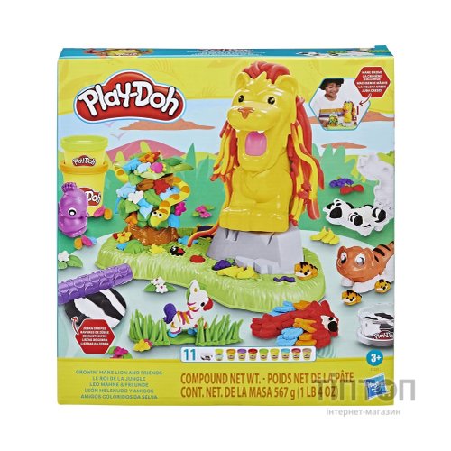 Набір для творчості Hasbro Play-Doh Лев та друзі (F7221)