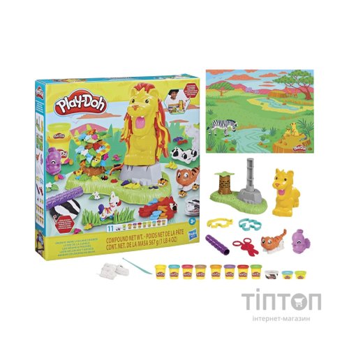 Набір для творчості Hasbro Play-Doh Лев та друзі (F7221)