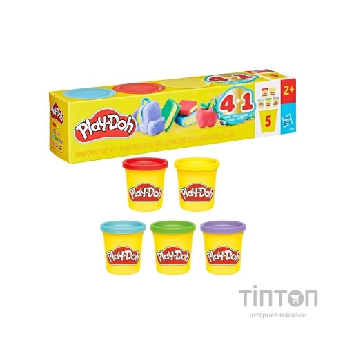 Набір для творчості Hasbro Play-Doh маса для ліплення Повернення до школи 5 баночок (G1860)