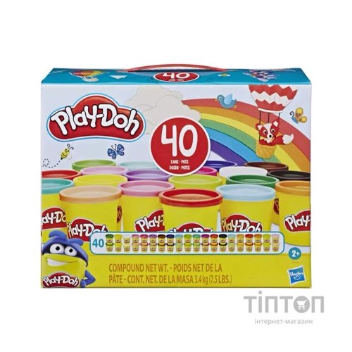 Набір для творчості Hasbro Play-Doh Набір пластиліну з 40 баночок (E9413)
