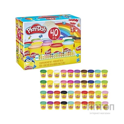 Набір для творчості Hasbro Play-Doh Набір пластиліну з 40 баночок (E9413)
