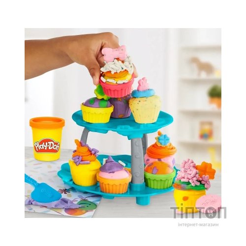 Набір для творчості Hasbro Play-Doh Вежа капкейків з масою для ліплення (G0529)