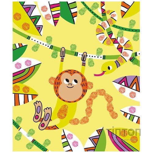 Набір для творчості Janod Пальчиковые краски Панда и ее друзья (J07812)