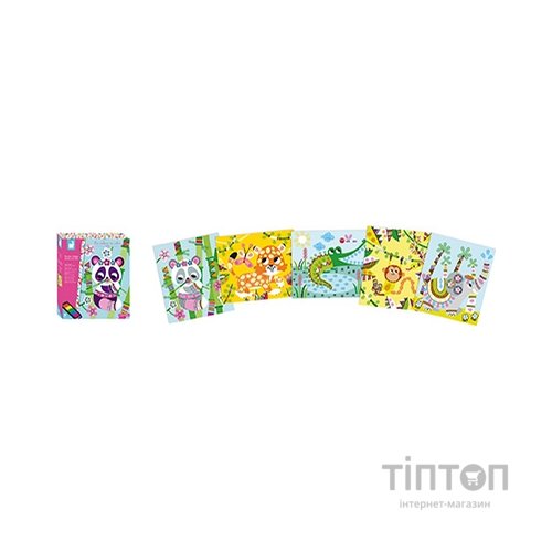 Набір для творчості Janod Пальчиковые краски Панда и ее друзья (J07812)