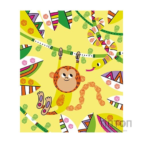 Набір для творчості Janod Пальчиковые краски Панда и ее друзья (J07812)