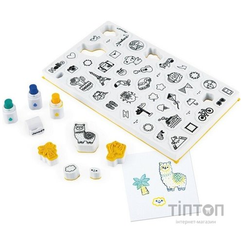 Набір для творчості Janod Штампы Мир 50 шт. (J07800)