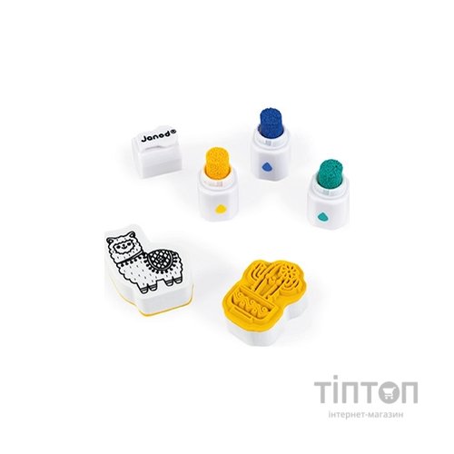 Набір для творчості Janod Штампы Мир 50 шт. (J07800)