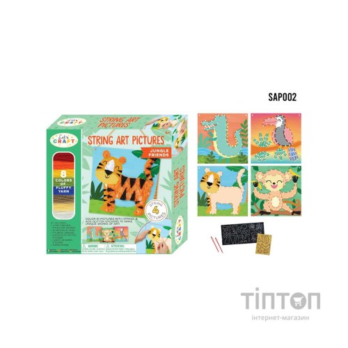 Набір для творчості Let's Craft String Art Тропічні джунглі (SAP002)