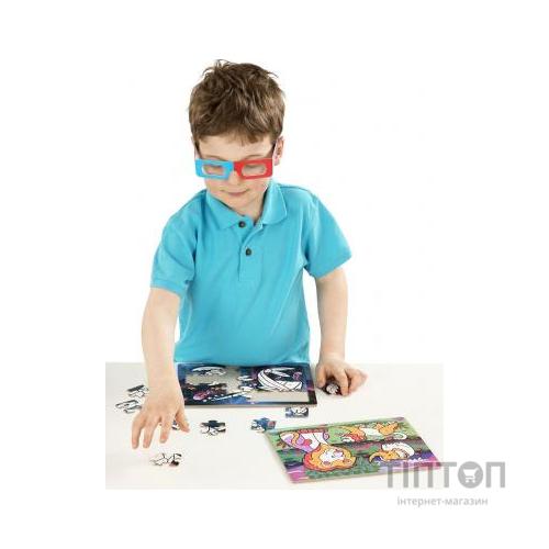 Набір для творчості Melissa&Doug 3D пазли-розмальовки Сафарі / Океан (MD8823)
