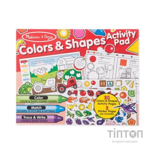 Набір для творчості Melissa&Doug Альбом розмальовок/наліпок Кольори і фігури (MD8564)