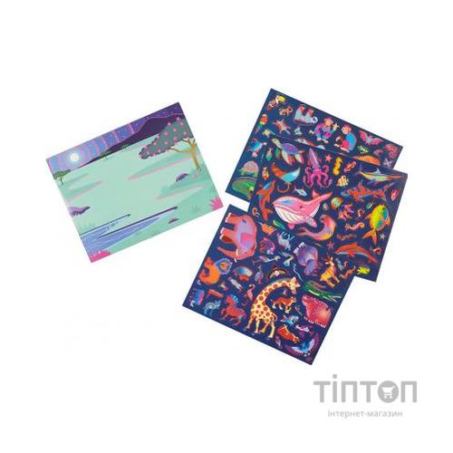 Набір для творчості Melissa&Doug Багаторазові 3D наліпки з окулярами Місця існування тварин (MD9376)