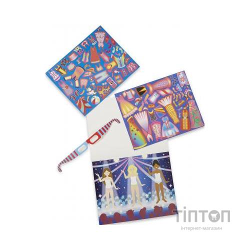 Набір для творчості Melissa&Doug Багаторазові 3D наліпки з окулярами Мода (MD9374)