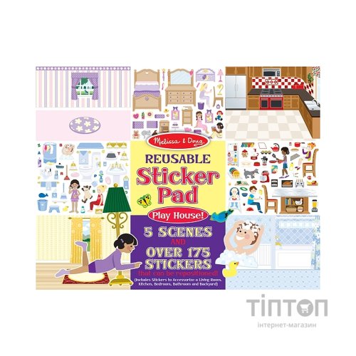 Набір для творчості Melіssa&Doug багаторазові наклейки 'Мій дім' (MD14197)