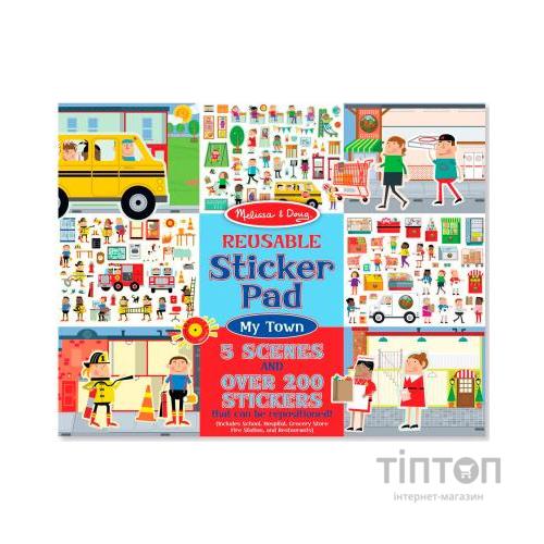 Набір для творчості Melissa&Doug Багаторазові наклейки Моє місто (MD19114)