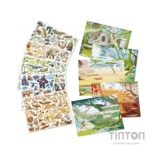 Набір для творчості Melissa&Doug Набір багаторазових наліпок Джунглі і Савана (MD30502)
