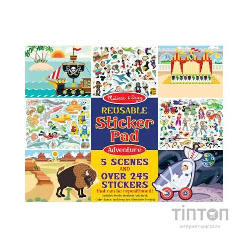 Набір для творчості Melissa&Doug Набір багаторазових наліпок Пригоди (MD9115)