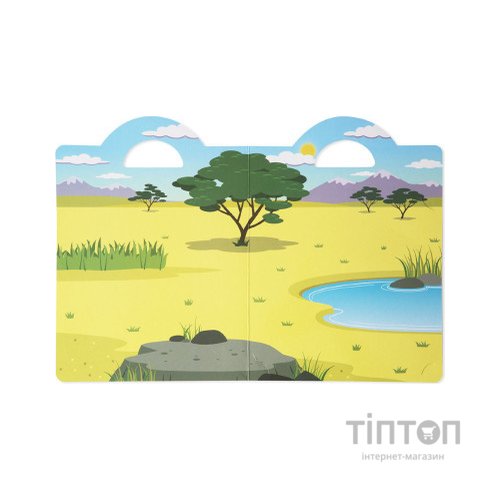 Набір для творчості Melissa&Doug Об'ємні багаторазові наліпки Сафарі (MD9106)