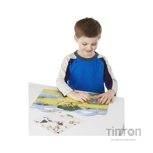 Набір для творчості Melissa&Doug Об'ємні багаторазові наліпки Сафарі (MD9106)