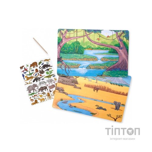 Набір для творчості Melissa&Doug Перевідні наліпки Джунглі і Саванна (MD9532)