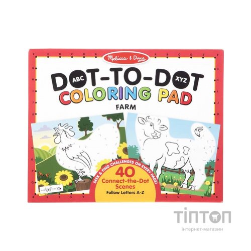 Набір для творчості Melissa&Doug розмальовок за номерами Ферма (MD30260)