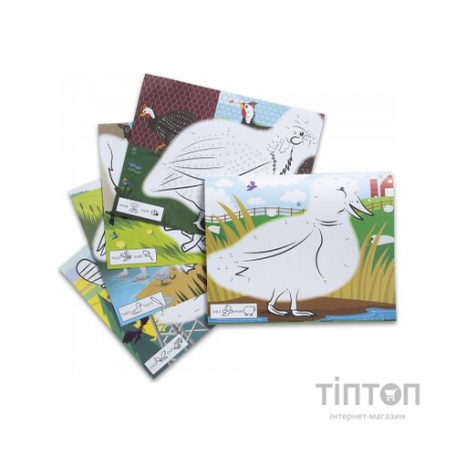 Набір для творчості Melissa&Doug розмальовок за номерами Ферма (MD30260)