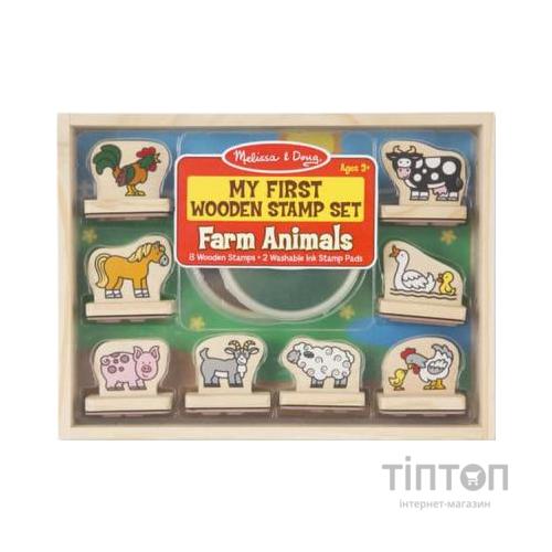 Набір для творчості Melissa&Doug Штампи Тварини на фермі (MD12390)
