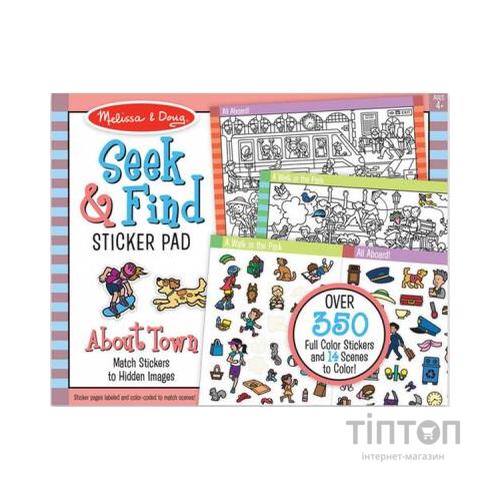 Набір для творчості Melissa&Doug Знайди і наклей наклейку Навколо міста (MD30150)