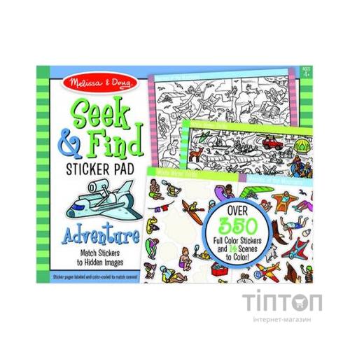 Набір для творчості Melissa&Doug Знайди і наклей наклейку Пригоди (MD30151)