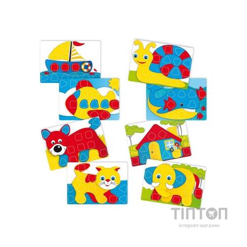 Набір для творчості Quercetti Мозаїка 24 великі фішки + дошка (4400-Q)