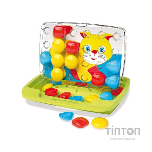 Набір для творчості Quercetti мозаїка 30 великих фішок + дошка-кейс (4401-Q)