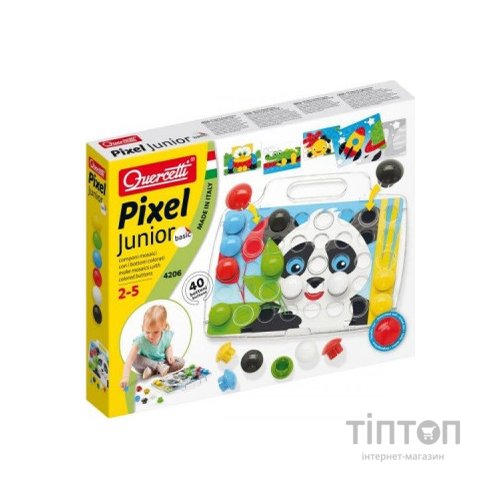 Набір для творчості Quercetti мозаїка 40 великих фішок + дошка (4206-Q)