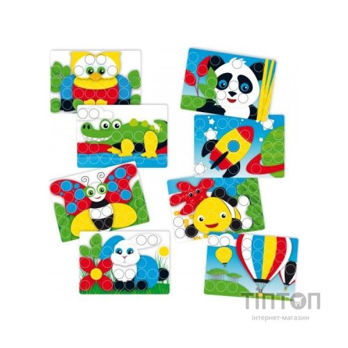 Набір для творчості Quercetti мозаїка 40 великих фішок + дошка (4206-Q)