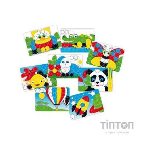 Набір для творчості Quercetti Мозаїка 48 великих фішок + дошка-кейс (4210-Q)