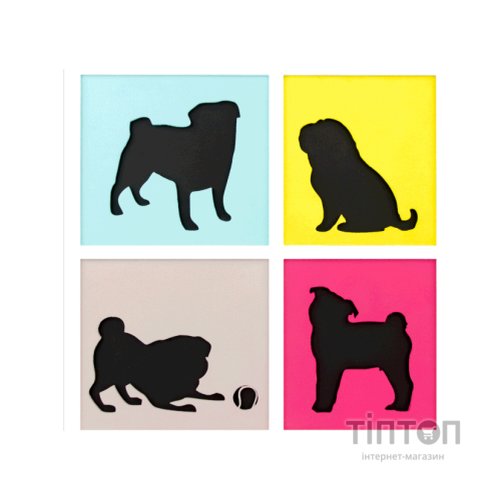 Набір для творчості Rosa Talent 3D 4 Dogs ДВП ґрунтоване, 3 шари, 30 х 30 см (4823098528890)