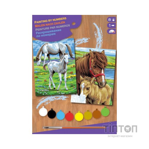 Набір для творчості Sequin Art PAINTING BY NUMBERS JUNIOR-PAIRS Horses (SA0215)