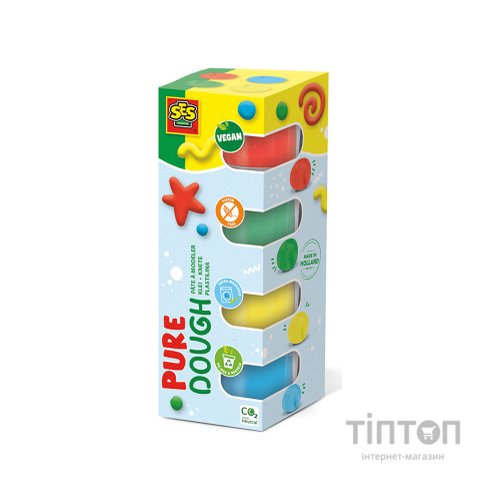 Набір для творчості Ses Feel good dough - Кольори, 4 баночки незасихаючої маси для ліплення (00511S)