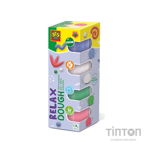 Набір для творчості Ses Feel good dough - Пастель, 4 баночки Незасихаюча маса для ліплення (00514S)