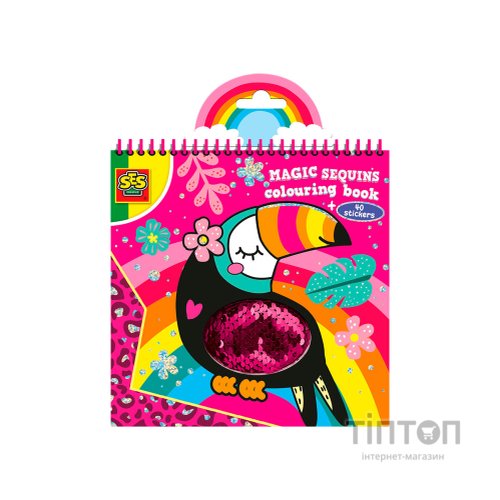 Набір для творчості Ses Книжка-розмальовка Блискітки (00114S)