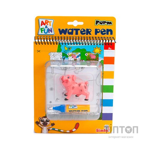 Набір для творчості Simba Книжка-розмальовка Ферма з водяною ручкою (6334634)