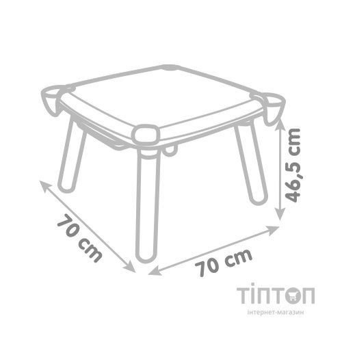 Набір для творчості Smoby стіл з шухлядою, 70x70x47 см, 3+ (420400)