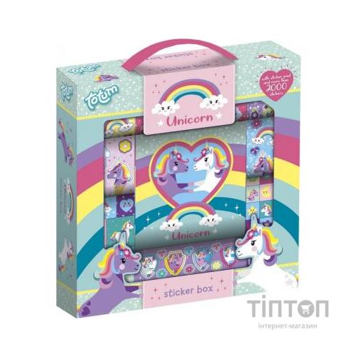 Набір для творчості Totum Єдиноріг. Скринька 2000 стикерів (71391)