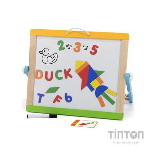 Набір для творчості Viga Toys дошка магнітно-маркерна на підставці (44545)